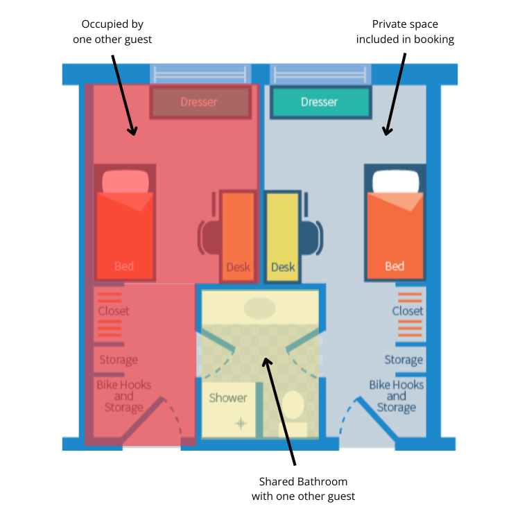 Semi-Private One Bedroom Suite (2 nights)